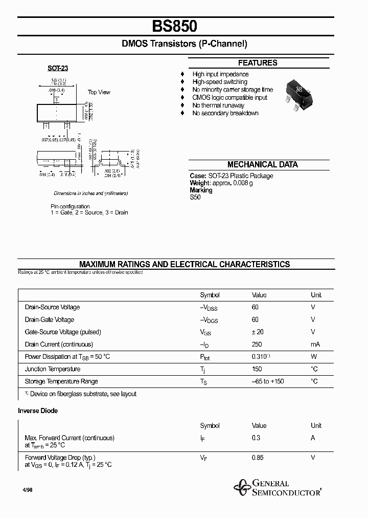 BS850_1220572.PDF Datasheet