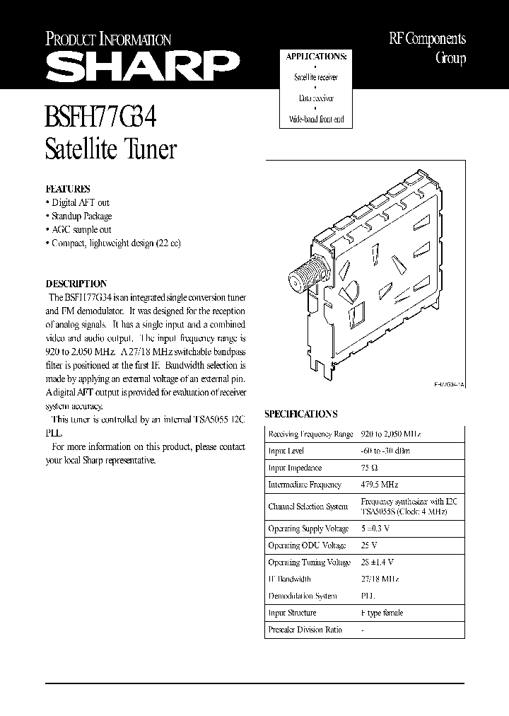 BSFH77G34_1220617.PDF Datasheet