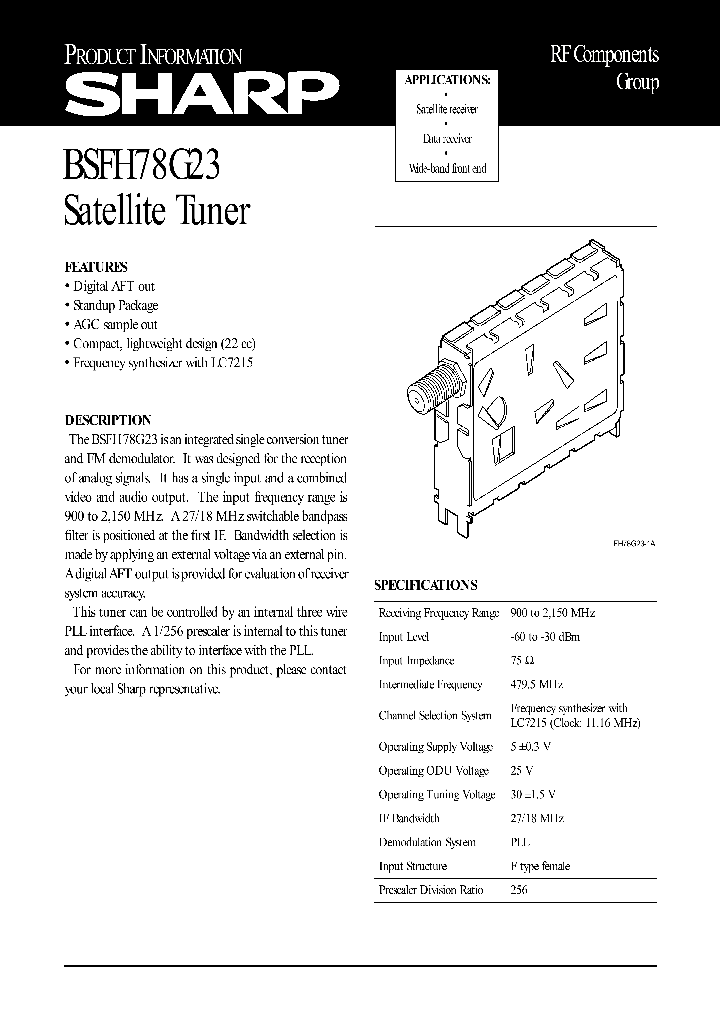BSFH78G23_1220619.PDF Datasheet