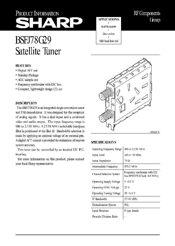 BSFJ78G29_1220626.PDF Datasheet