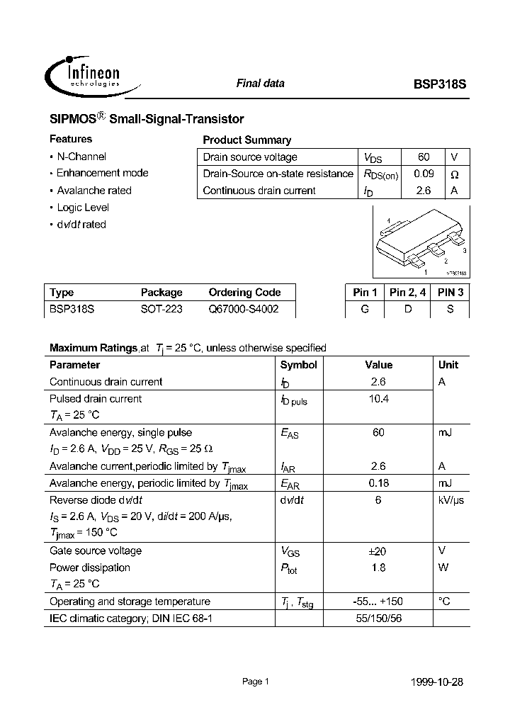 BSP318S_1220732.PDF Datasheet