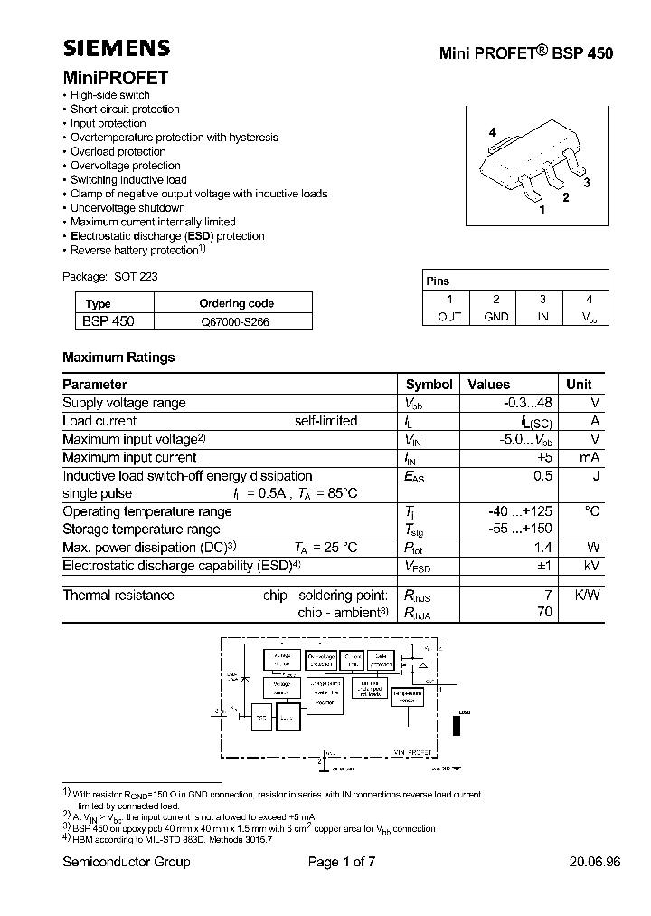 BSP450_1220753.PDF Datasheet