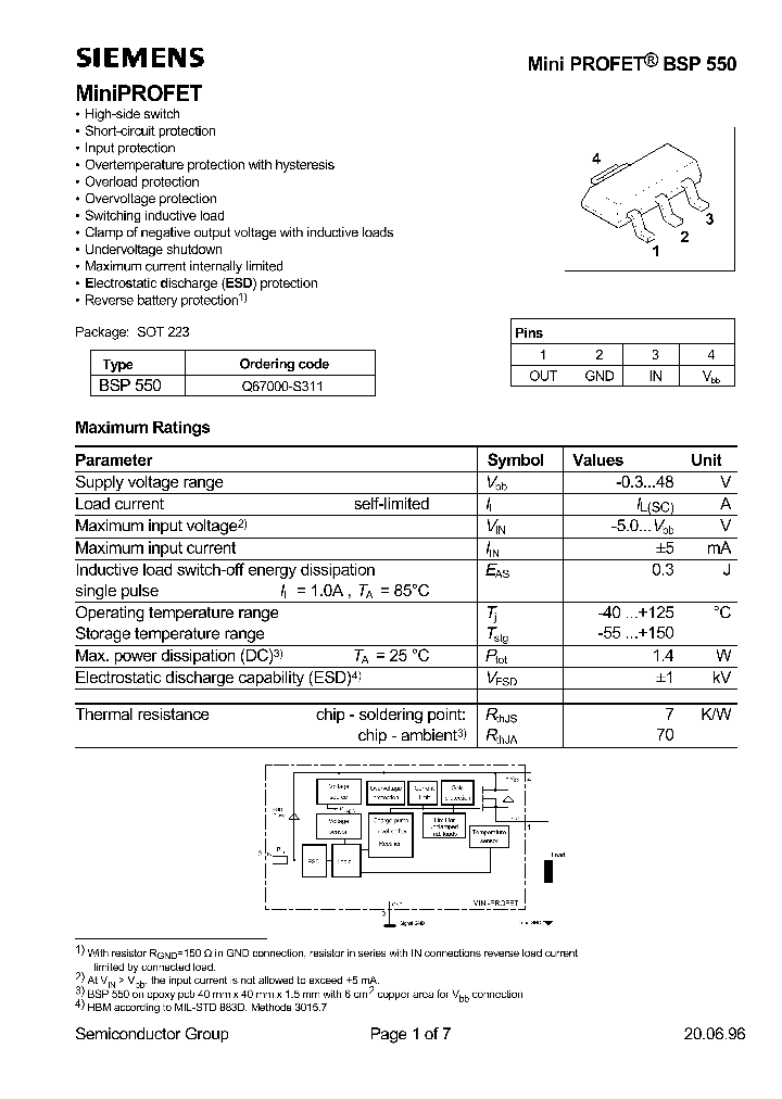 BSP550_1220760.PDF Datasheet