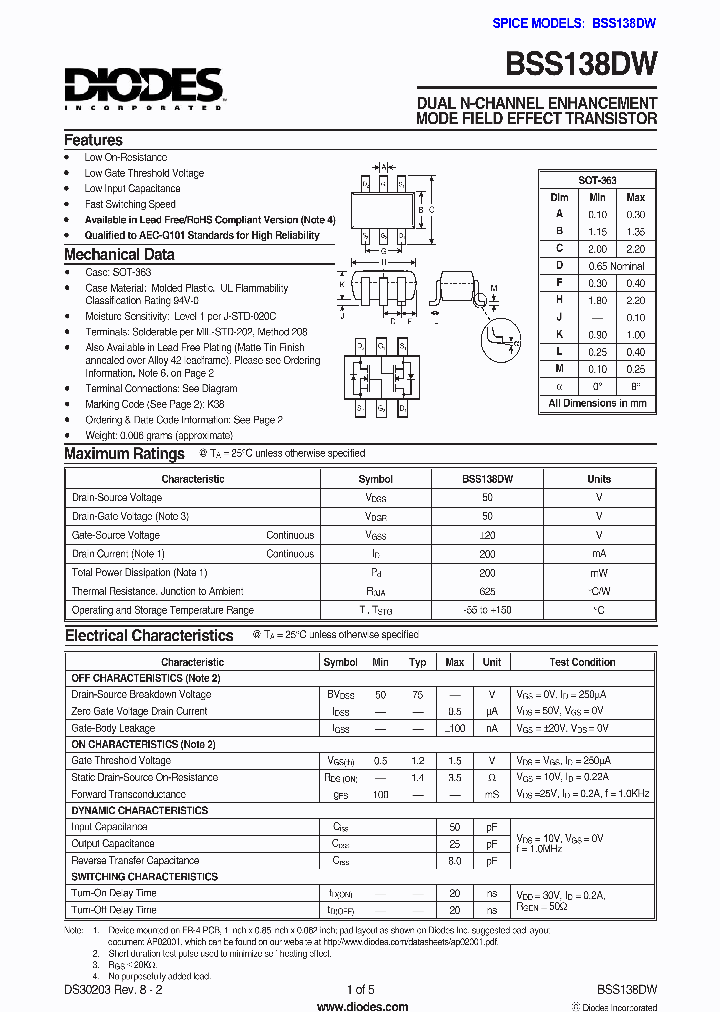 BSS138DW1_1220812.PDF Datasheet