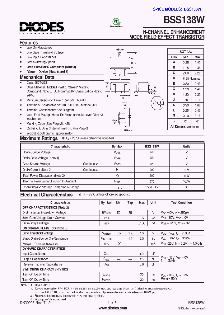 BSS138W1_1220816.PDF Datasheet