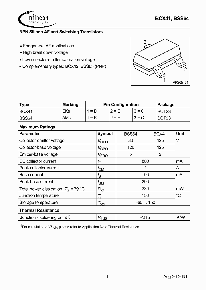 BCX41_1034686.PDF Datasheet