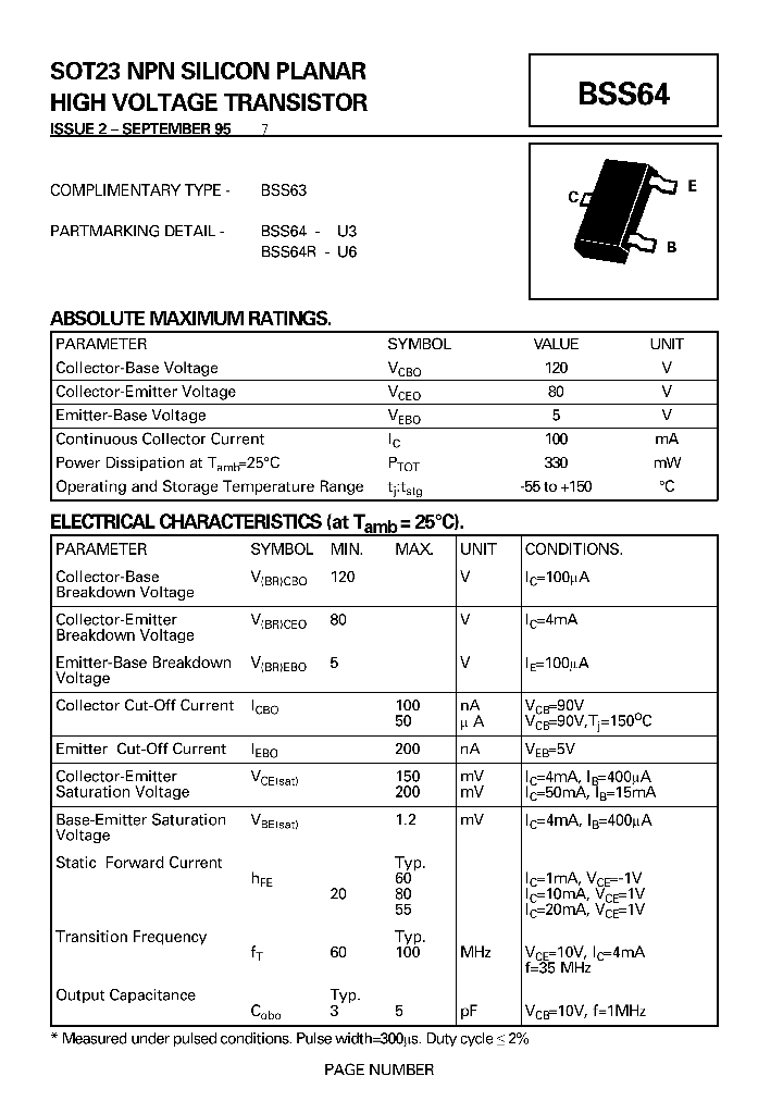 BSS64_1037328.PDF Datasheet