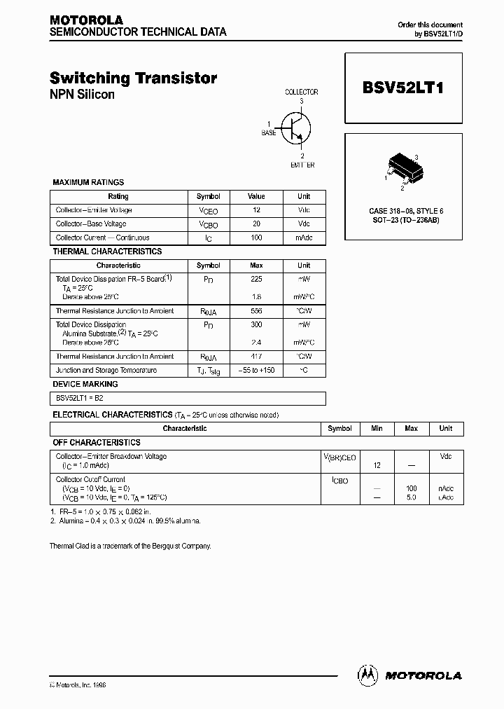 BSV52LT1_1025864.PDF Datasheet