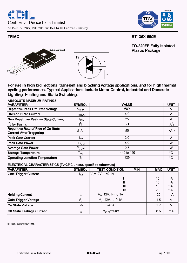 BT136X-600E_1220934.PDF Datasheet