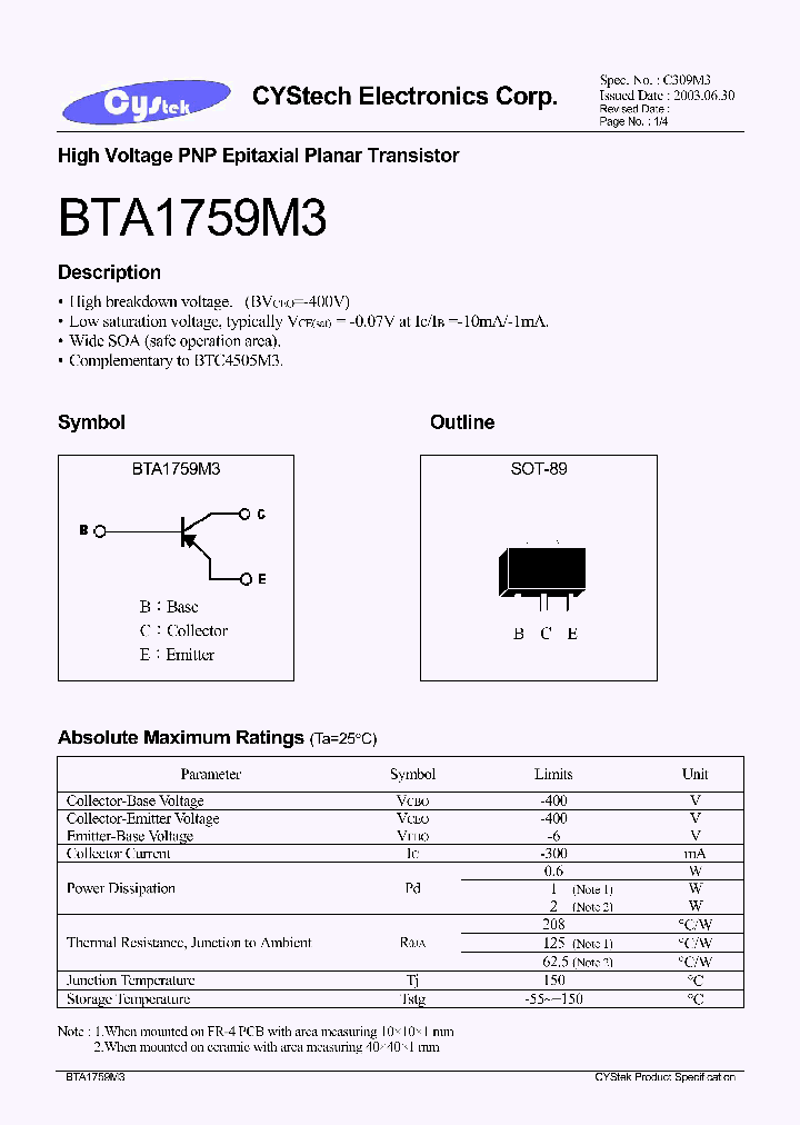BTA1759M3_1221078.PDF Datasheet