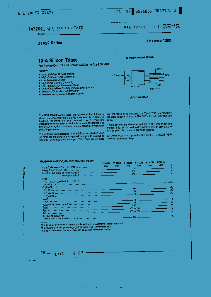 BTA22N_1221128.PDF Datasheet
