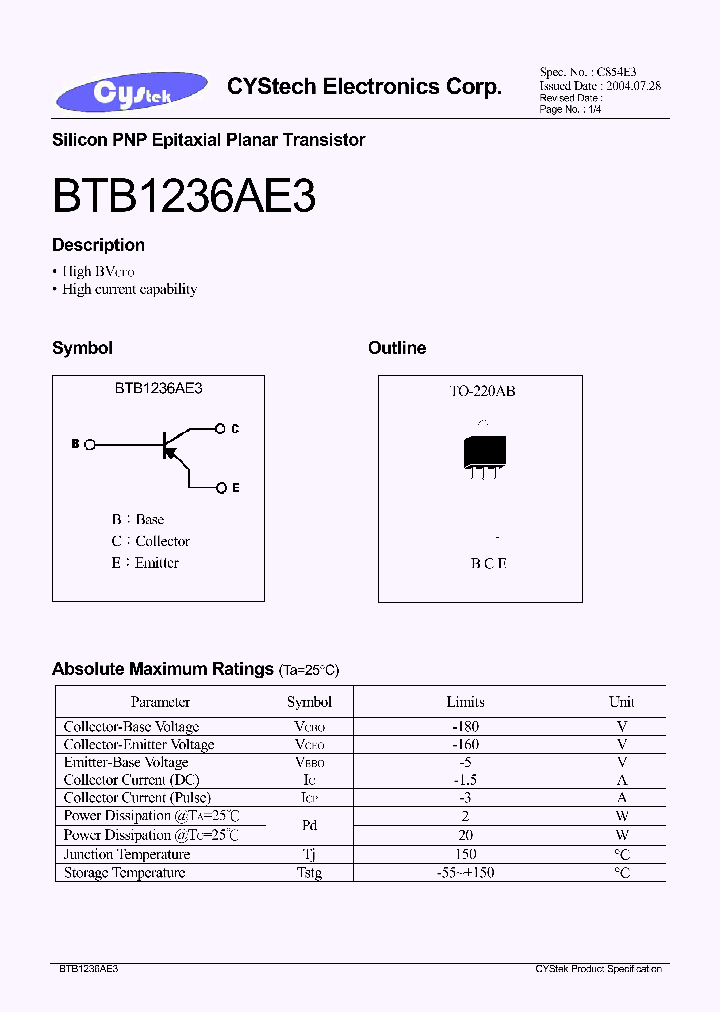 BTB1236AE3_1221155.PDF Datasheet