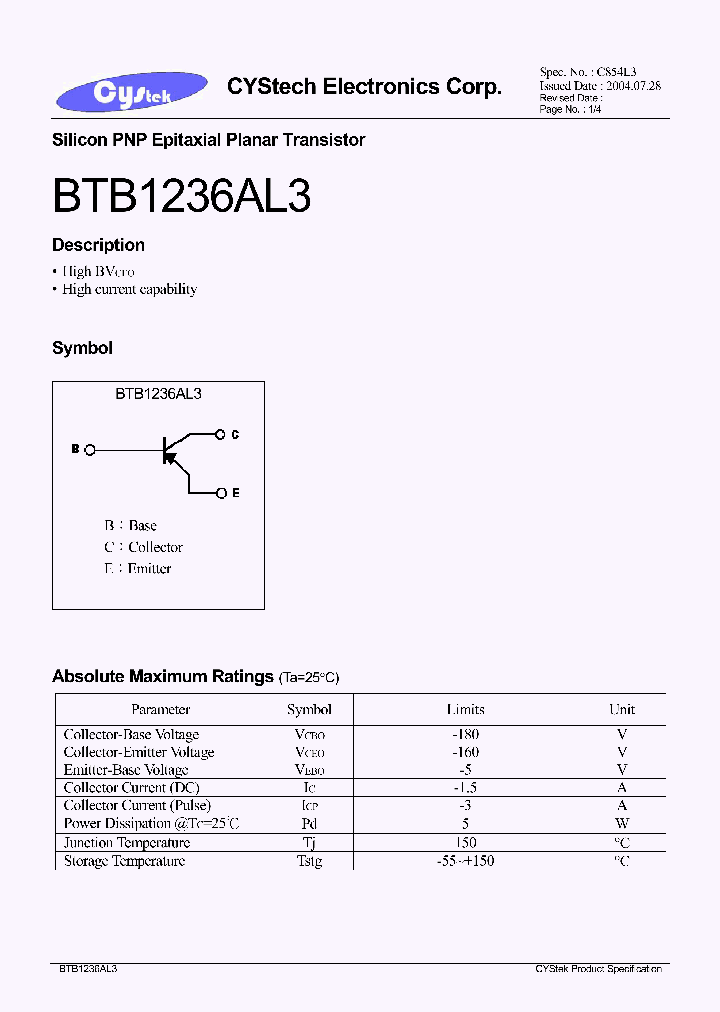 BTB1236AL3_1221156.PDF Datasheet