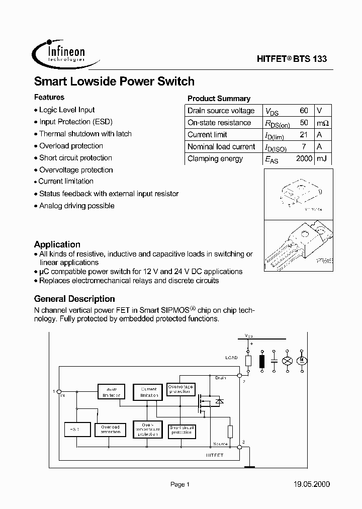BTS133_1221396.PDF Datasheet