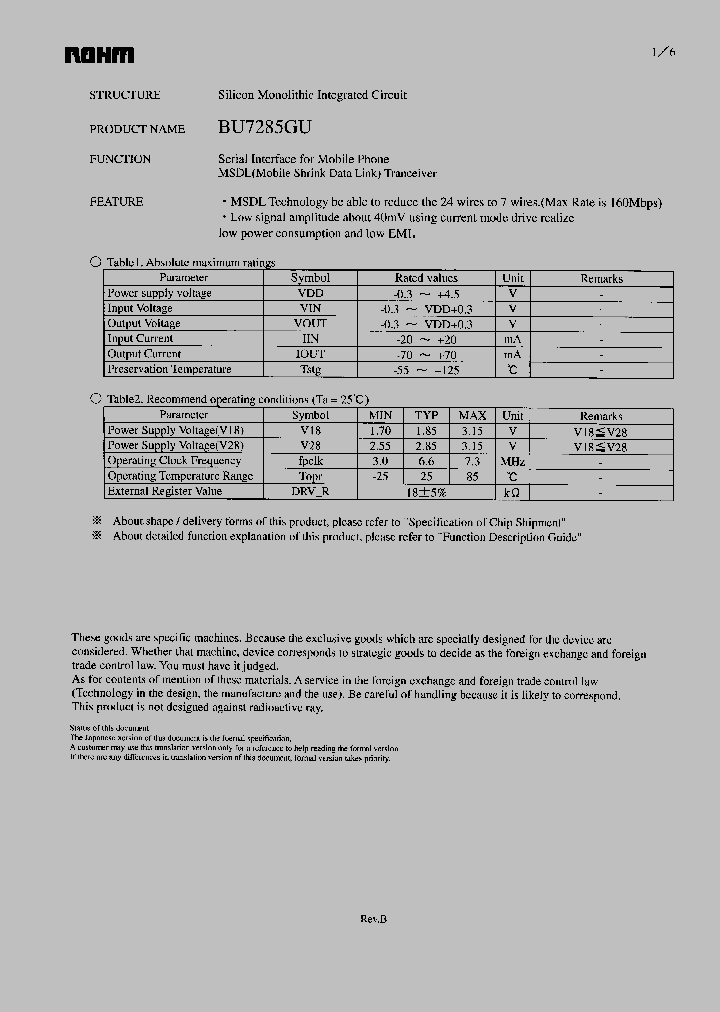 BU7285GU_1136936.PDF Datasheet