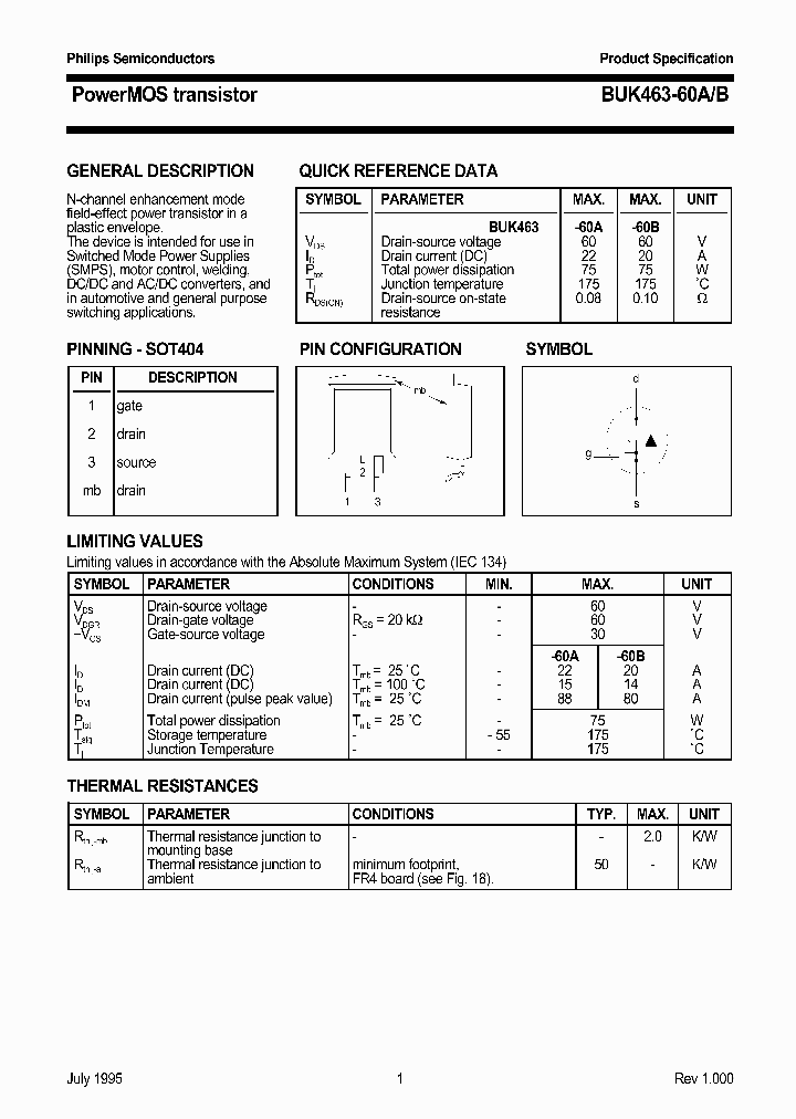 BUK463-60A_1060518.PDF Datasheet