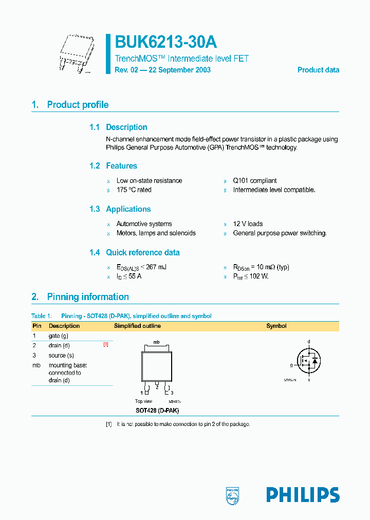 BUK6213-30A_1221915.PDF Datasheet