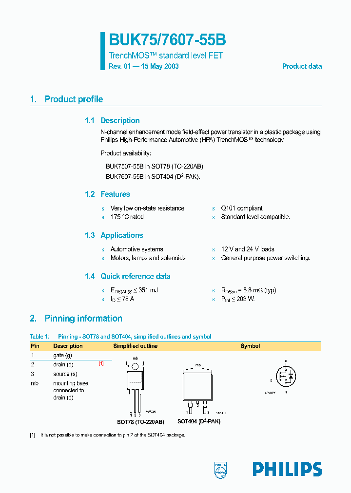 BUK7507-55B_1057130.PDF Datasheet