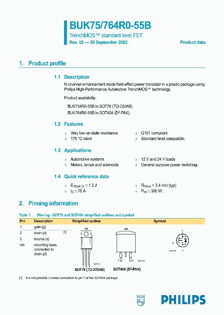 BUK764R0-55B_1221985.PDF Datasheet
