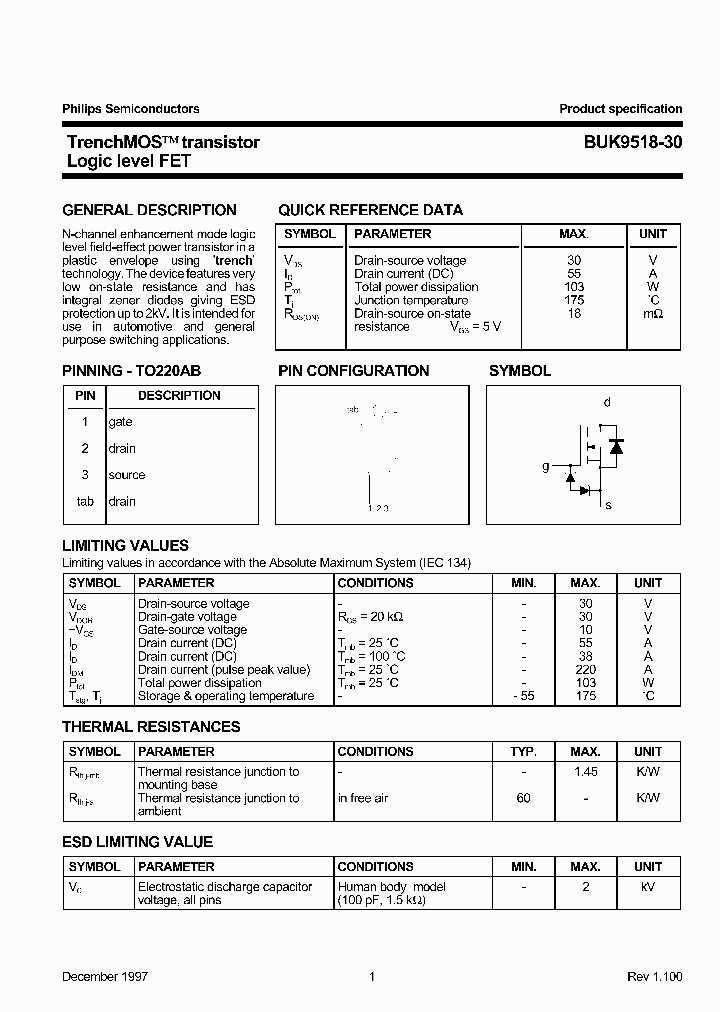 BUK9518-30_1222036.PDF Datasheet