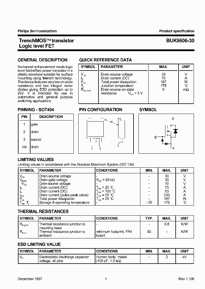BUK9606-30_1222049.PDF Datasheet
