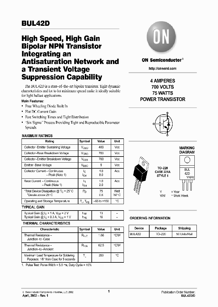 BUL42D_1222135.PDF Datasheet