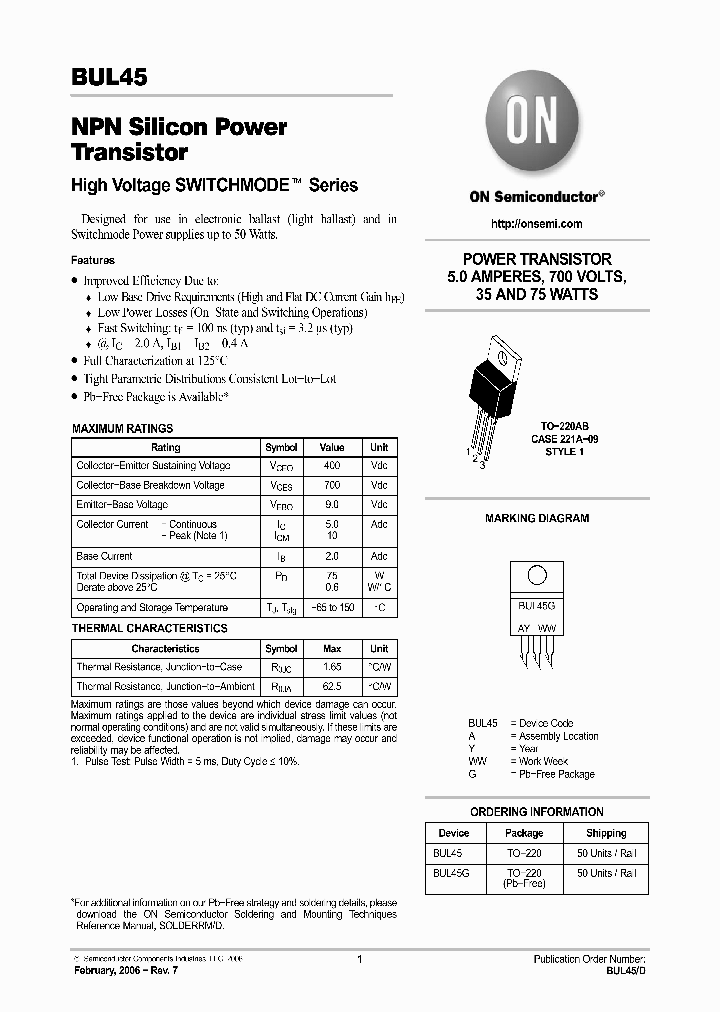 BUL4506_1222140.PDF Datasheet