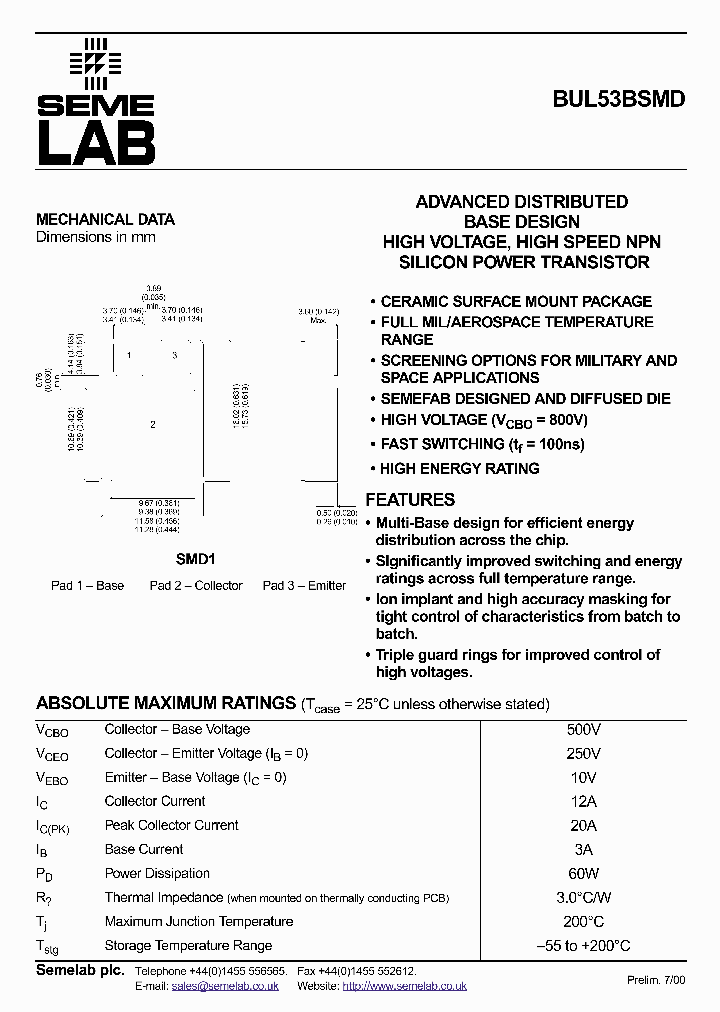 BUL53BSMD_1222151.PDF Datasheet