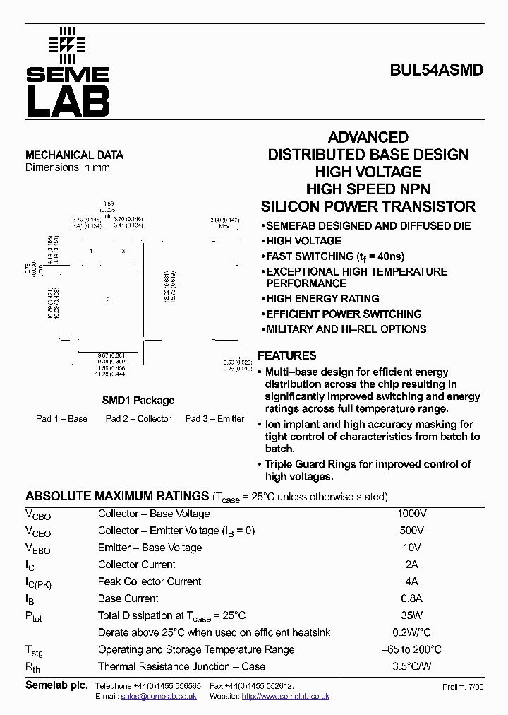 BUL54ASMD_1222154.PDF Datasheet
