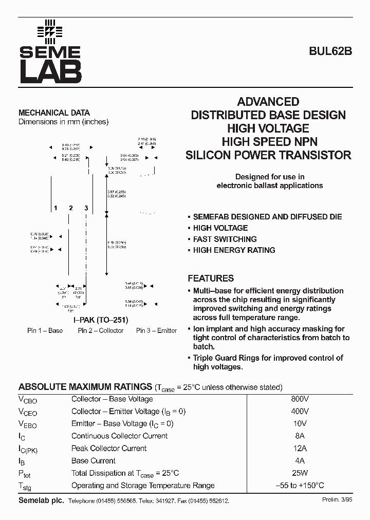 BUL62B_1222169.PDF Datasheet