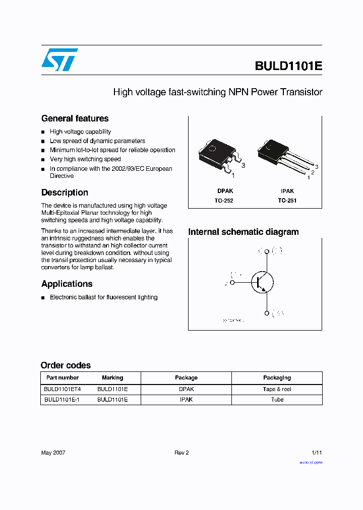 BULD1101ET4_1222204.PDF Datasheet