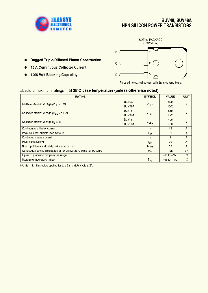 BUV48A_1222303.PDF Datasheet