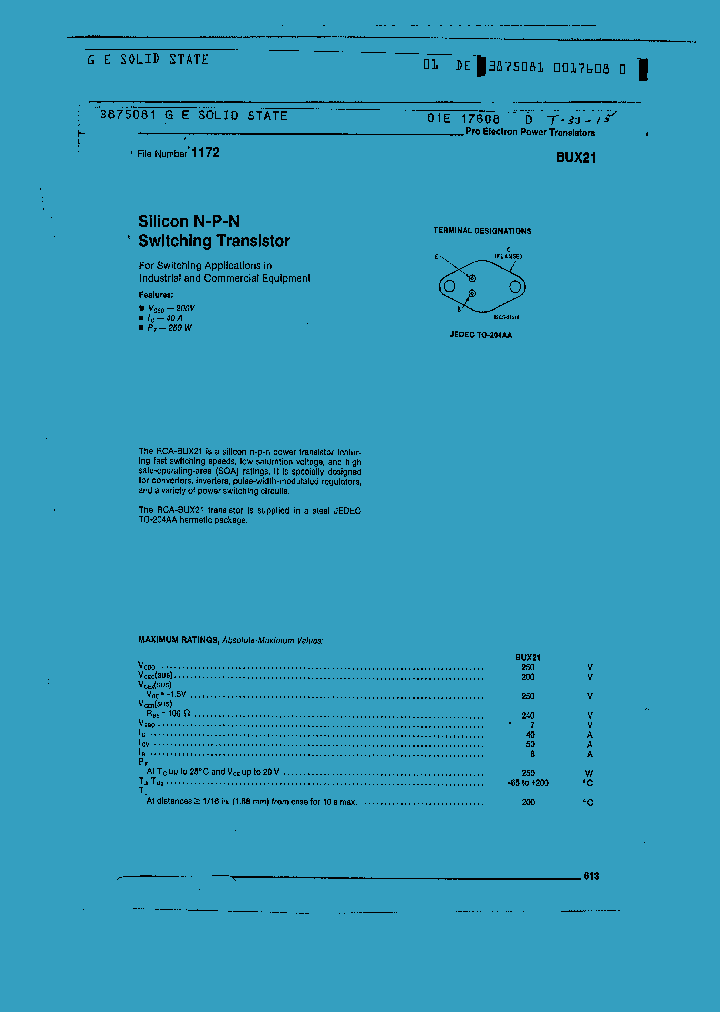 BUX21_1222338.PDF Datasheet