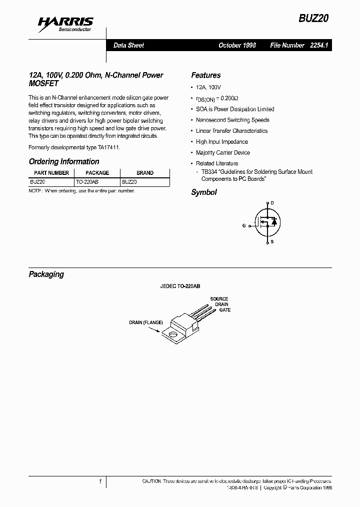 BUZ20_1159800.PDF Datasheet