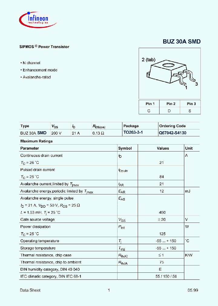 BUZ30ASMD_1222393.PDF Datasheet