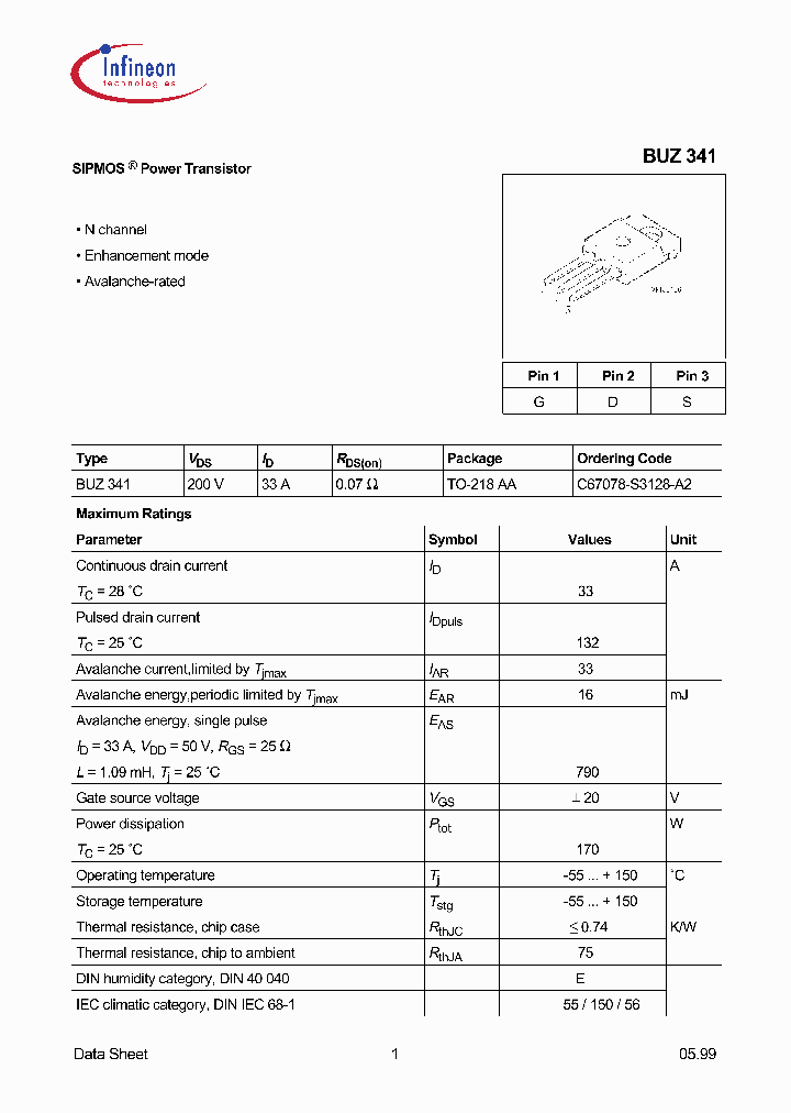 BUZ341_1222402.PDF Datasheet