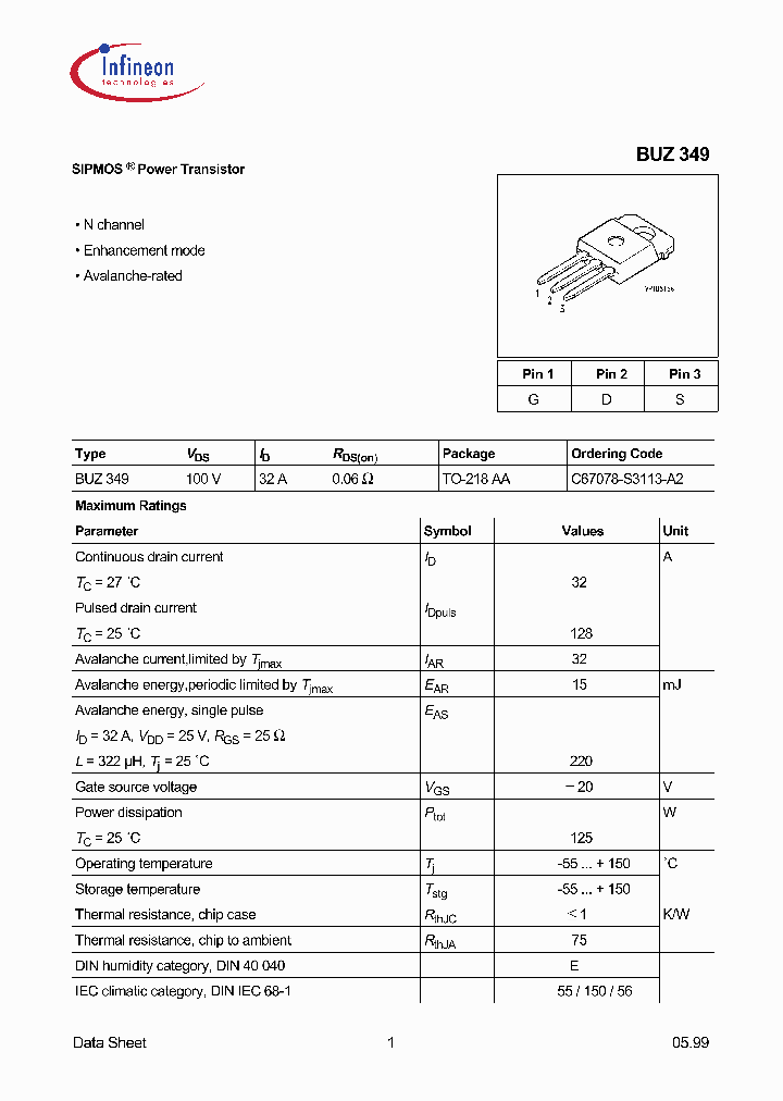 BUZ349_1222405.PDF Datasheet