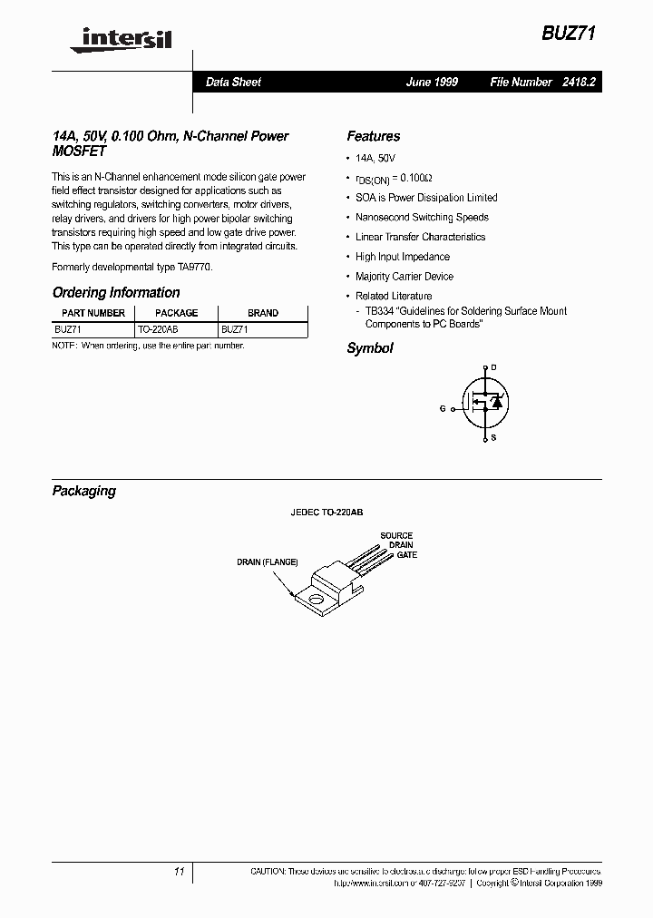 BUZ71_1085516.PDF Datasheet
