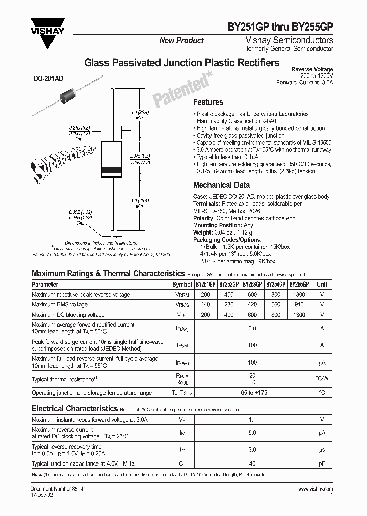 BY255GP_1222506.PDF Datasheet