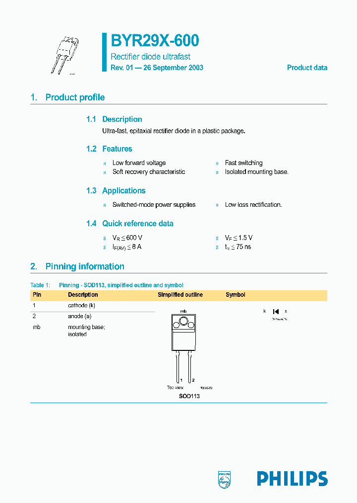 BYR29X-600_1222663.PDF Datasheet