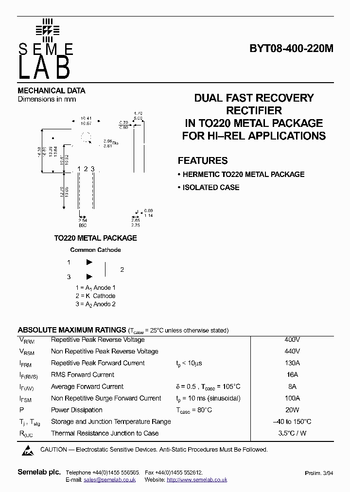 BYT08-400-220M_1222675.PDF Datasheet