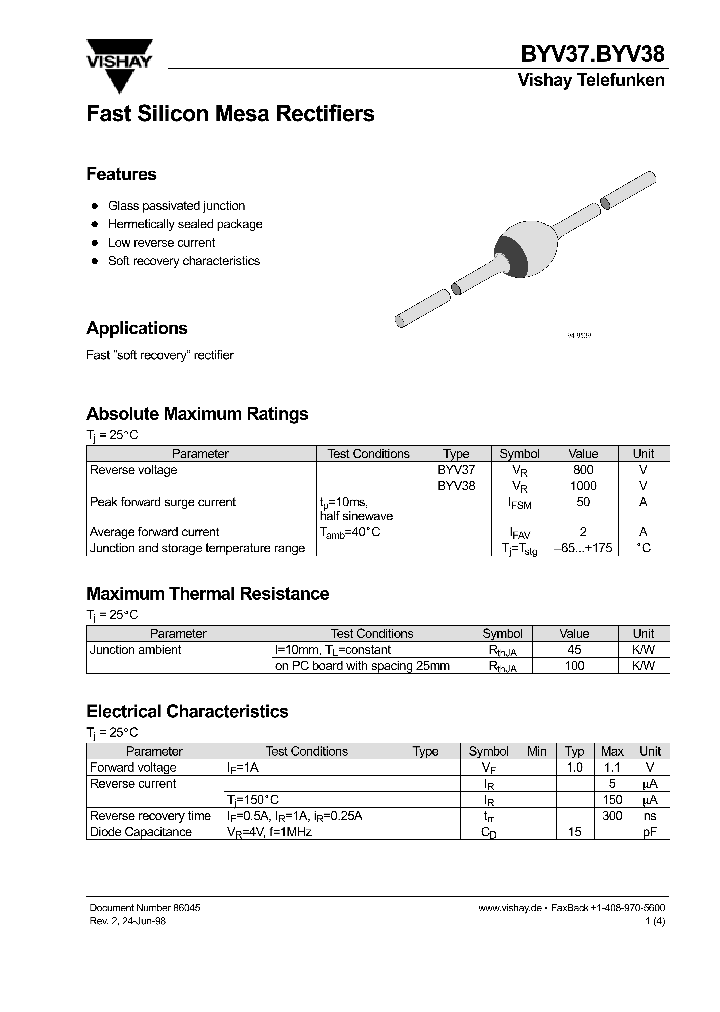 BYV38_1222753.PDF Datasheet