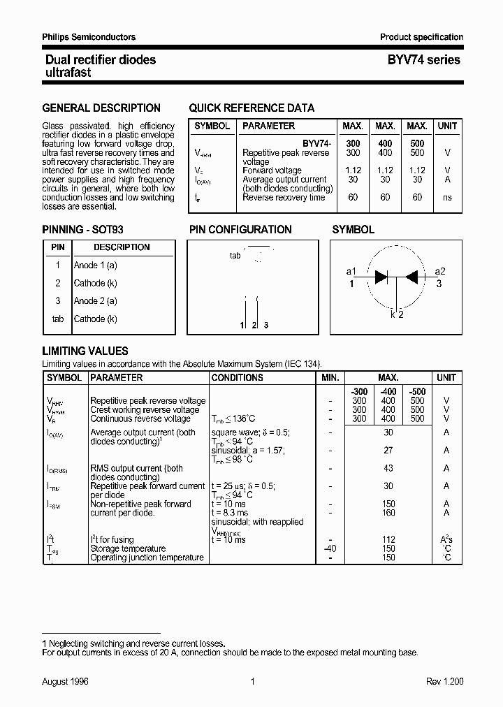 BYV74_1129976.PDF Datasheet