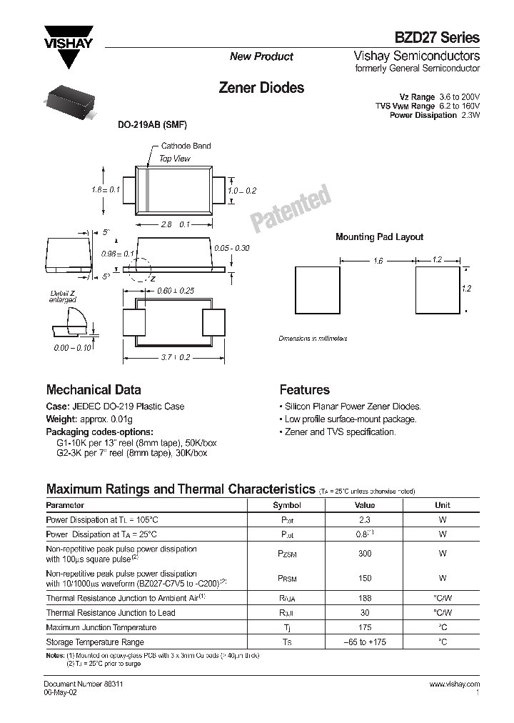 BZD27-C91P_1222847.PDF Datasheet