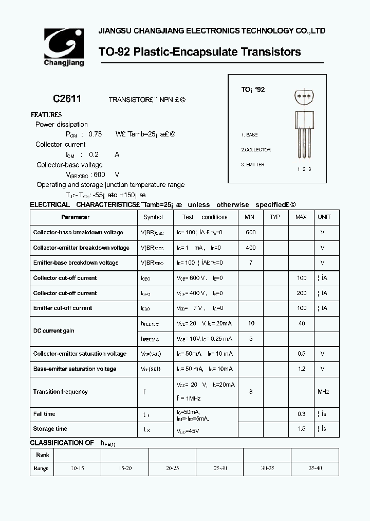 C2611-T0-92_1223224.PDF Datasheet