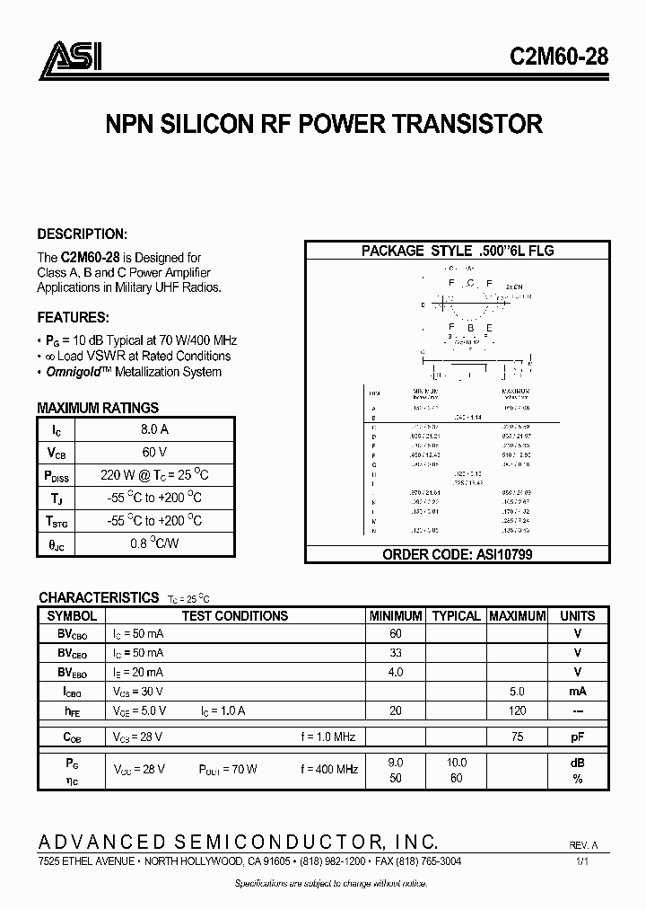 ASI10799_1167484.PDF Datasheet