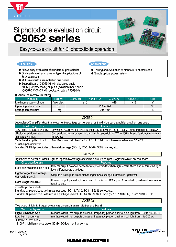 C9052-04_1223806.PDF Datasheet