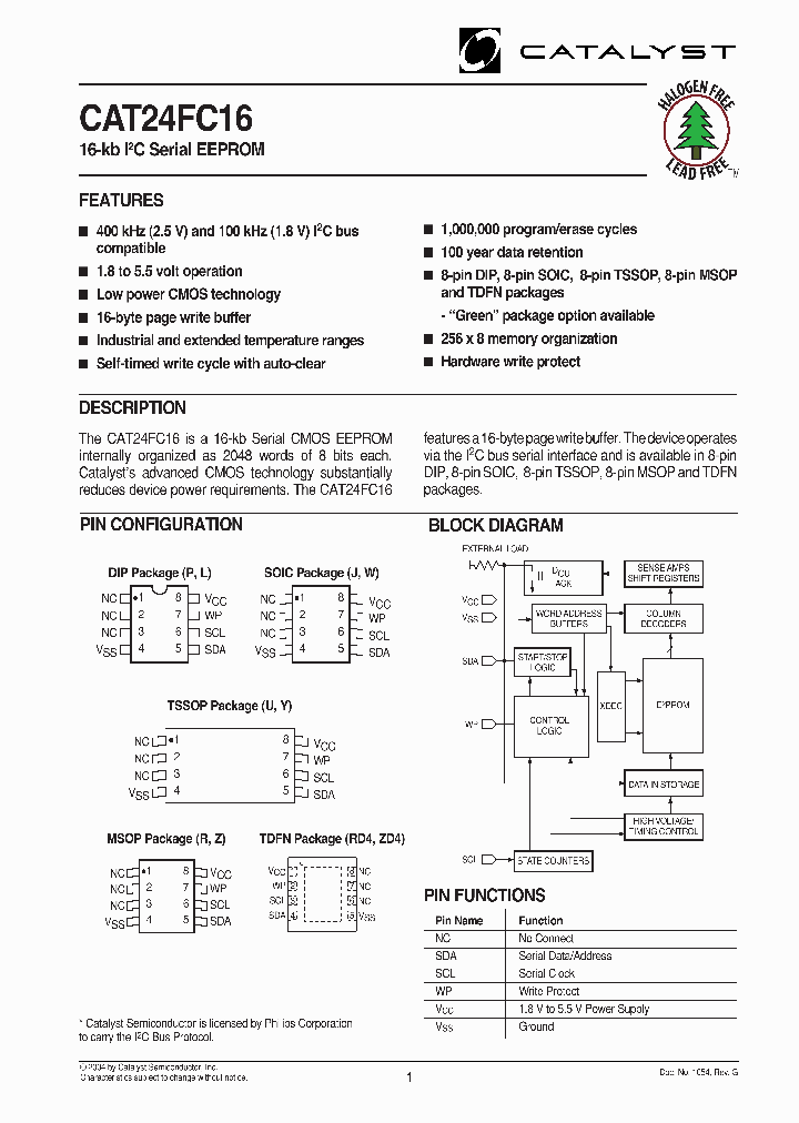 CAT24FC16RITE13REV-F_1118172.PDF Datasheet