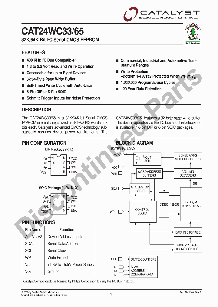 CAT24WC3305_1118180.PDF Datasheet