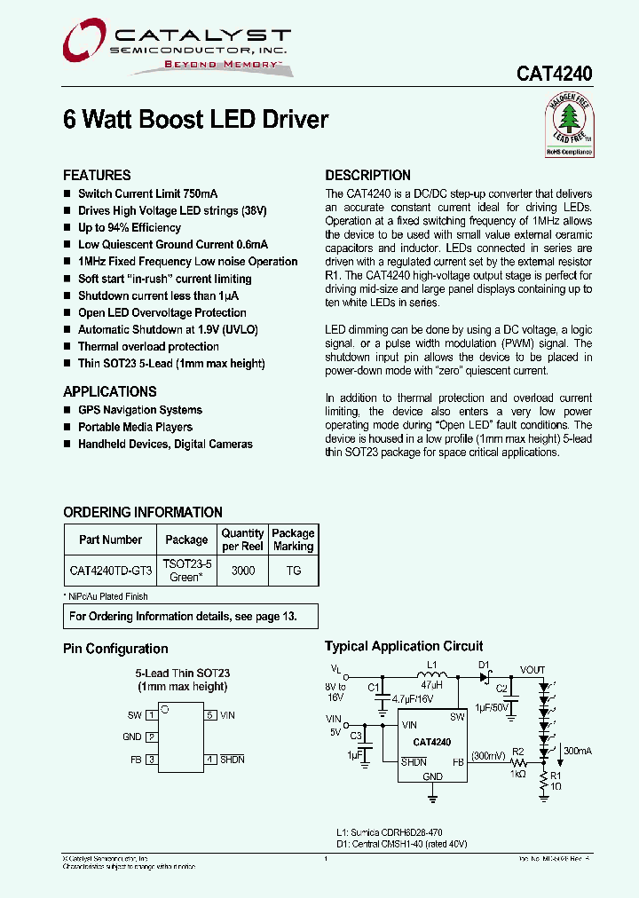 CAT4240_1180560.PDF Datasheet
